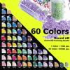 image60 Colors AB Diamond Painting Beads Diamond Dots Diamond Painting Storage Containers for Diamond Painting Accessories90000 PCS Round AB Diamond Painting Drills for Diamond Art Accessories and Tools60 Colors Round