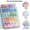 imageDiamond Painting Storage Containers 1 Pack 60 Grids Bead Organizer and Diamond Painting Labels Bead Organizers and Storage for Diamond Art Accessories Diamond Bead Storage Diamond Art Storage2 Packs 120 Jars