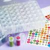 imageDiamond Painting Storage Containers 1 Pack 60 Grids Bead Organizer and Diamond Painting Labels Bead Organizers and Storage for Diamond Art Accessories Diamond Bead Storage Diamond Art Storage2 Packs 120 Jars