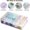 imageDiamond Painting Storage Containers 1 Pack 60 Grids Bead Organizer and Diamond Painting Labels Bead Organizers and Storage for Diamond Art Accessories Diamond Bead Storage Diamond Art Storage1 Pack 60 Jars