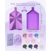 imageSilky Diamond Painting Tray with Lid Diamond Painting Accessories Diamond Art Tray with Prismatic Shine Lid Diamond Art Accessories and Tools for 5D Diamond Painting Beads Silky VioletSparkling Ice