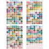imageforever young Diamond Painting Labels as Diamond Painting Accessories for Diamond Art Storage 447 Color Number Label Stickers for Jars with Blank Label and Wax1 Set1 Set