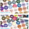imageforever young Diamond Painting Labels as Diamond Painting Accessories for Diamond Art Storage 447 Color Number Label Stickers for Jars with Blank Label and Wax1 Set1 Set