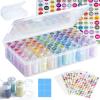 imageDiamond Painting Storage Containers 1 Pack 60 Grids Bead Organizer and Diamond Painting Labels Bead Organizers and Storage for Diamond Art Accessories Diamond Bead Storage Diamond Art Storage1 Pack 60 Jars