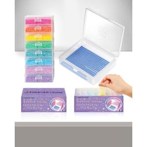 image45pcs Diamond Painting Storage Containers Trays Diamond Painting Accessories Diamond Painting Trays with Lids 2in1 Storage and Diamond Art Trays Bead Storage ampamp LineUp Box Package8pcs Refill set