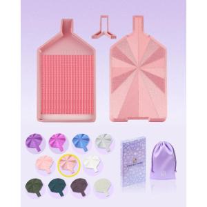 imageSilky Diamond Painting Tray with Lid Diamond Painting Accessories Diamond Art Tray with Prismatic Shine Lid Diamond Art Accessories and Tools for 5D Diamond Painting Beads Silky VioletSilky Rose