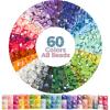 imageAB Diamond Painting Beads Square Drill Diamond Painting Accessories 60 Colors Diamond Beads AB Diamond Painting Drills for Diamond Art Accessories and Tools Diamond Painting Supplies 60000 pcs60 Colors Square