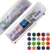 image20000PCS Glitter Beads for Diamond Painting Diamond Painting Beads Diamond Painting Accessories 20 Colors Round Diamond Painting Drills Flatback Rhinestones for Crafts Bead Art or Nails Art 28MMSquare