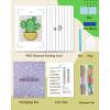 imageForeverYoung Minigem Diamond Painting Kits Mini Diamond Art Kits 9Pcs Small Diamond Art Kits for Adults 2Hour Painting PostcardStyle Resin Square Drill Diamond Painting Kits 5x7 Inch CactusCactus