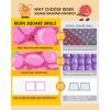 imageForeverYoung Minigem Diamond Painting Kits Mini Diamond Art Kits 9Pcs Small Diamond Art Kits for Adults 2Hour Painting PostcardStyle Resin Square Drill Diamond Painting Kits 5x7 Inch CactusFruit