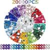 imageRhinestones Diamond Painting Beads Bead Art Diamond Painting Drills Diamonds Art Accessories and Tools Rhinestones for Makeup 20 Colors Round 4000PCSRound