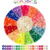 image20000PCS Glitter Beads for Diamond Painting Diamond Painting Beads Diamond Painting Accessories 20 Colors Round Diamond Painting Drills Flatback Rhinestones for Crafts Bead Art or Nails Art 28MMRound
