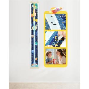 imageForeverYoung DIY Growth Chart for Wall Diamond Art Kits for Kids Diamond Painting Kits for Adults Square Drill Diamond Painting Kit Gem Art Kit with Diamond DotsCity Height Chart 472 x 39 InchRocket