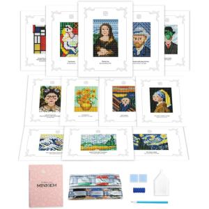imageForeverYoung Minigem Diamond Painting Kits Mini Diamond Art Kits 9Pcs Small Diamond Art Kits for Adults 2Hour Painting PostcardStyle Resin Square Drill Diamond Painting Kits 5x7 Inch CactusClassic Painting