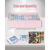 imageForeverYoung Extra Large Diamond Art Storage Containers Trays  Stand 48pcs Diamond Art Accessories Diamond Painting Trays with Lids 2in1 Diamond Art Trays and Diamond Painting Storage45pcs Storage set