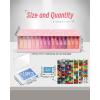 imageForeverYoung Extra Large Diamond Art Storage Containers Trays  Stand 48pcs Diamond Art Accessories Diamond Painting Trays with Lids 2in1 Diamond Art Trays and Diamond Painting Storage15pcs Portable set