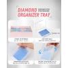 imageForeverYoung Extra Large Diamond Art Storage Containers Trays  Stand 48pcs Diamond Art Accessories Diamond Painting Trays with Lids 2in1 Diamond Art Trays and Diamond Painting Storage45pcs Storage set