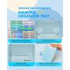 imageForeverYoung Extra Large Diamond Art Storage Containers Trays  Stand 48pcs Diamond Art Accessories Diamond Painting Trays with Lids 2in1 Diamond Art Trays and Diamond Painting Storage48pcs Extra Large traysRack
