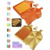 imageForeverYoung Crystalline Diamond Art Trays with Lids Diamond Painting Accessories 2Piece Diamond Painting Trays with Lids Silky Diamond Art Accessories and Tools Sunlit LemonGolden Vault