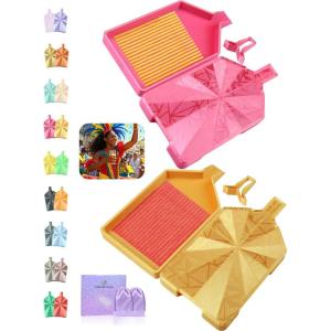 imageForeverYoung Crystalline Diamond Art Trays with Lids Diamond Painting Accessories 2Piece Diamond Painting Trays with Lids Silky Diamond Art Accessories and Tools Sunlit LemonRio Glow
