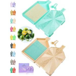 imageForeverYoung Crystalline Diamond Art Trays with Lids Diamond Painting Accessories 2Piece Diamond Painting Trays with Lids Silky Diamond Art Accessories and Tools Sunlit LemonCitrus Mint