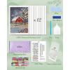 imageForeveryoung Minigem Small Diamond Art Kits for Beginners 12Pcs Square Drill Diamond Painting Kits for Adults 3Hour Painting PostcardStyle Mini Diamond Art Kits for Adults 5x7 Inch Twelve MonthsTwelve Months