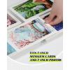 imageForeveryoung 7Inch Minigem Diamond Art Storage Book 80 Pages Diamond Painting Accessories and Tools with Clear Protectors Portfolio Folder for Artwork Organizer