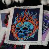 imageforever young Minigem Small Diamond Art Kits for Beginners  Crystal Orange Mini Diamond Painting Diamond Art Kits 124x136cmFlameborn Skull