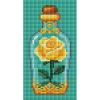 imageforever young Minigem Small Diamond Art Kits for Beginners  Crystal Orange Mini Diamond Painting Diamond Art Kits 124x136cmYellow Rose Drift Bottle