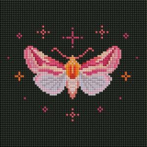 imageforever young Minigem Small Diamond Art Kits for Beginners  Crystal Orange Mini Diamond Painting Diamond Art Kits 124x136cmPink Butterfly
