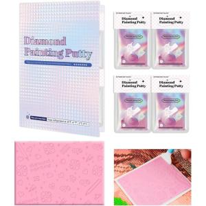 imageForeverYoung Diamond Painting Putty LongLasting Stickiness Diamond Art Putty Scientifically Formulated Clay Glue Wax for Diamond Art Accessories and Tools 15g x 64Pack 30g each