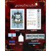 imageforever young Minigem Cat Diamond Painting Kits for Adults Gothic Canvas Small Diamond Art Kits for Beginners Round Beads Mini Diamond Art Kits for Adults 76 x 113 Inch Soulbound CatSoulbound Cat