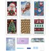 imageforever young Minigem Christmas Diamond Art Kits for Adults 6 Pcs Christmas Canvas Resin Square Drill Diamond Painting for Beginners 2Hour Small Diamond Painting Kits for Adults 5x7 Inch