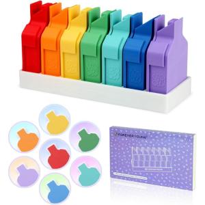 imageForeveryoung Diamond Painting Baby Trays Set Collectible Ornament with Storage Base 7Piece Mini Diamond Art Trays with Lids Ideal Gift for Diamond Painting Lovers