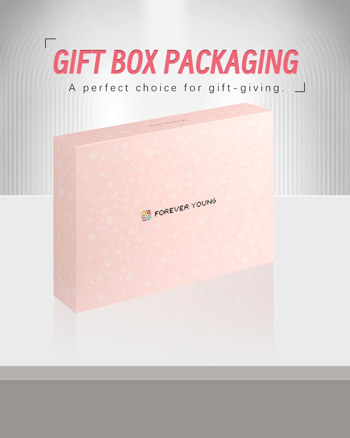 image8pcs ForeverYoung Extra Large Diamond Art Storage Containers Tray Diamond Art Accessories Diamond Painting Trays with Lids 2in1 Diamond Art Trays and Diamond Painting Storage Purple Box45pcs Storage set