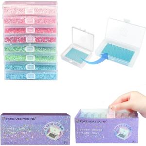 image8pcs ForeverYoung Extra Large Diamond Art Storage Containers Tray Diamond Art Accessories Diamond Painting Trays with Lids 2in1 Diamond Art Trays and Diamond Painting Storage Purple Box8pcs Extra Large Refill set